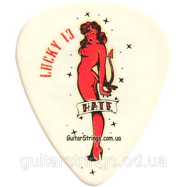 Медіатор Dunlop L08R.60L13B Lucky 13 Hate Girl 0.60 mm, фото 1
