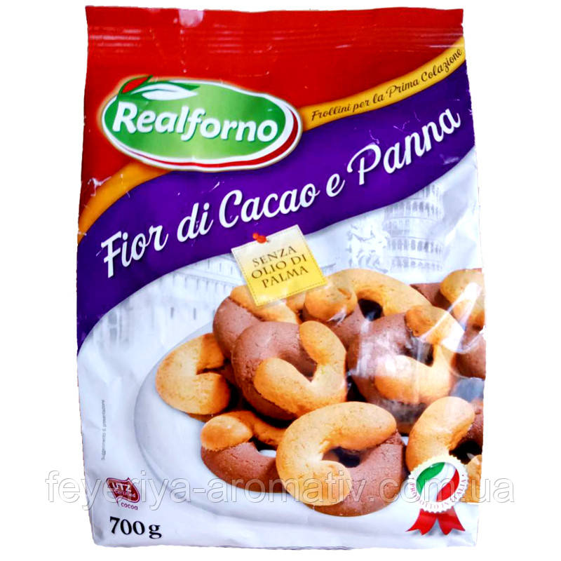Печиво Realforno Fior di Cacao e Panna 700г (Італія)