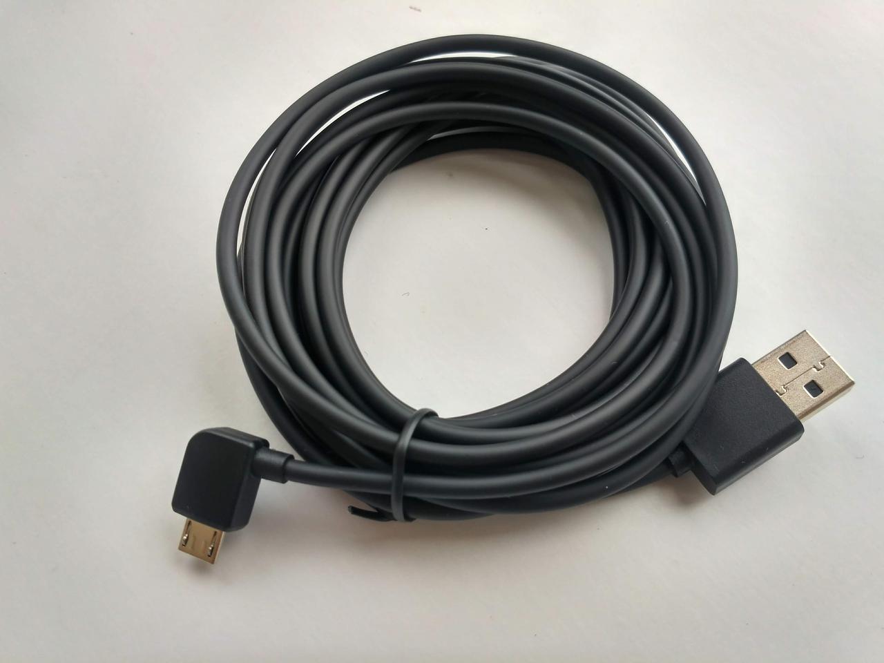Кабель YI USB - Micro-USB / 3.5 м для відеореєстратора Xiaomi YI Smart Car DVR Dash Camera Чорний