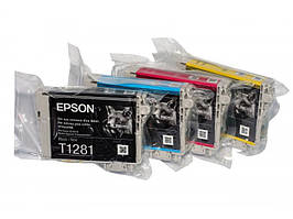 Комплект оригінальних картриджів Epson T1281 — T1284