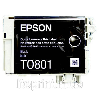 Оригінальний картридж Epson T0801, Black