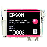 Оригінальний картридж Epson T0803, Magenta