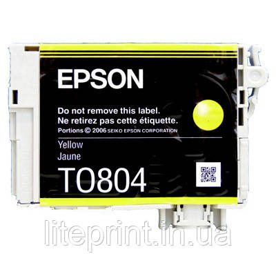 Оригінальний картридж Epson T0804, Yellow