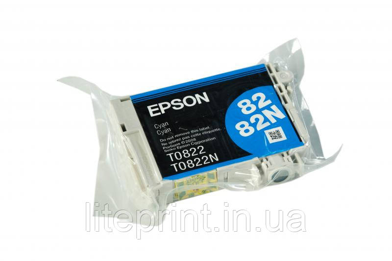 Оригінальний картридж Epson Epson T0822, Cyan