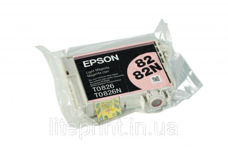 Оригінальний картридж Epson T0826, Light Magenta