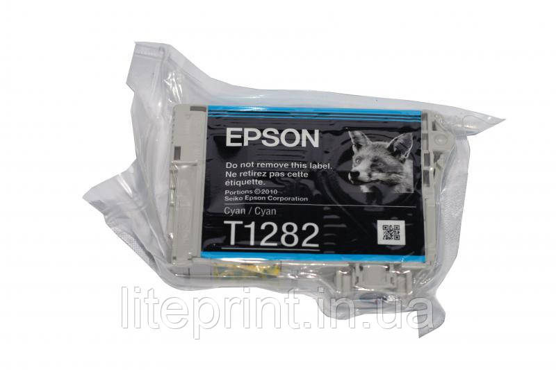 Оригінальний картридж Epson T1282, Cyan