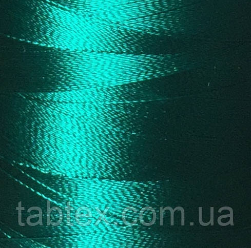 Нитка шовк для машинної вишивки embroidery 120den. №В-238(бірюза.)(МН) 3000 ярд