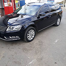 Дефлектори вікон (вітровики) Volkswagen Passat B6/В7 2005+ 4D Combi (вставні, 4 шт.) (HEKO)