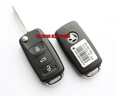Ключ Skoda octavia, roomster, superb викидний чип CAN48, 434Mhz 3T0 837 202 L Оригінал