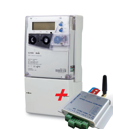 Лічильник електроенергії SL 7000 к.т 0.5S + модем COM-900-ITR, фото 1