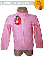 Кофта в'язана дитяча сердечка (від 1 до 3 років)