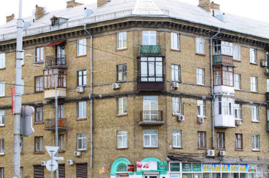 Балкон в серии дома сталинка