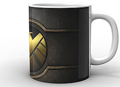 Кухоль Geek Land білі Агенти Щ.И.Т Agents of S.H.I.E.L.D. shield logo AS.02.011