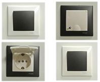 Выключатель - кнопка графит черный Schneider Sedna (sdn0700170) - фото 2 - id-p64557810
