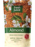 Рідке крем-мило дой-пак зі зволожувальним мигдалевим молочком Almond 460 мл Fresh Juice, фото 3
