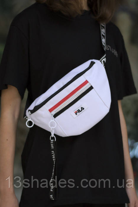 Бананка , поясна сумка Fila ( Філа) , білий, фото 1