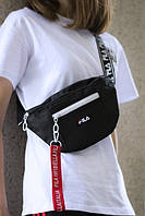 Бананка , поясна сумка Fila ,чорна