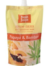Крем-піна дой-пак Papaya&Bamboo (тато й бамбук) зі зволожувальним молочком 500 мл Fresh Juice