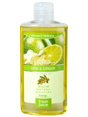 Олія для догляду та масажу Lime&Ginger+Argan oil 150 мл Fresh Juice