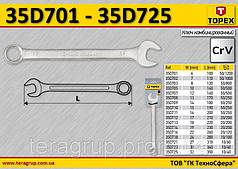 Ключ комбінований 22 мм, TOPEX 35D716