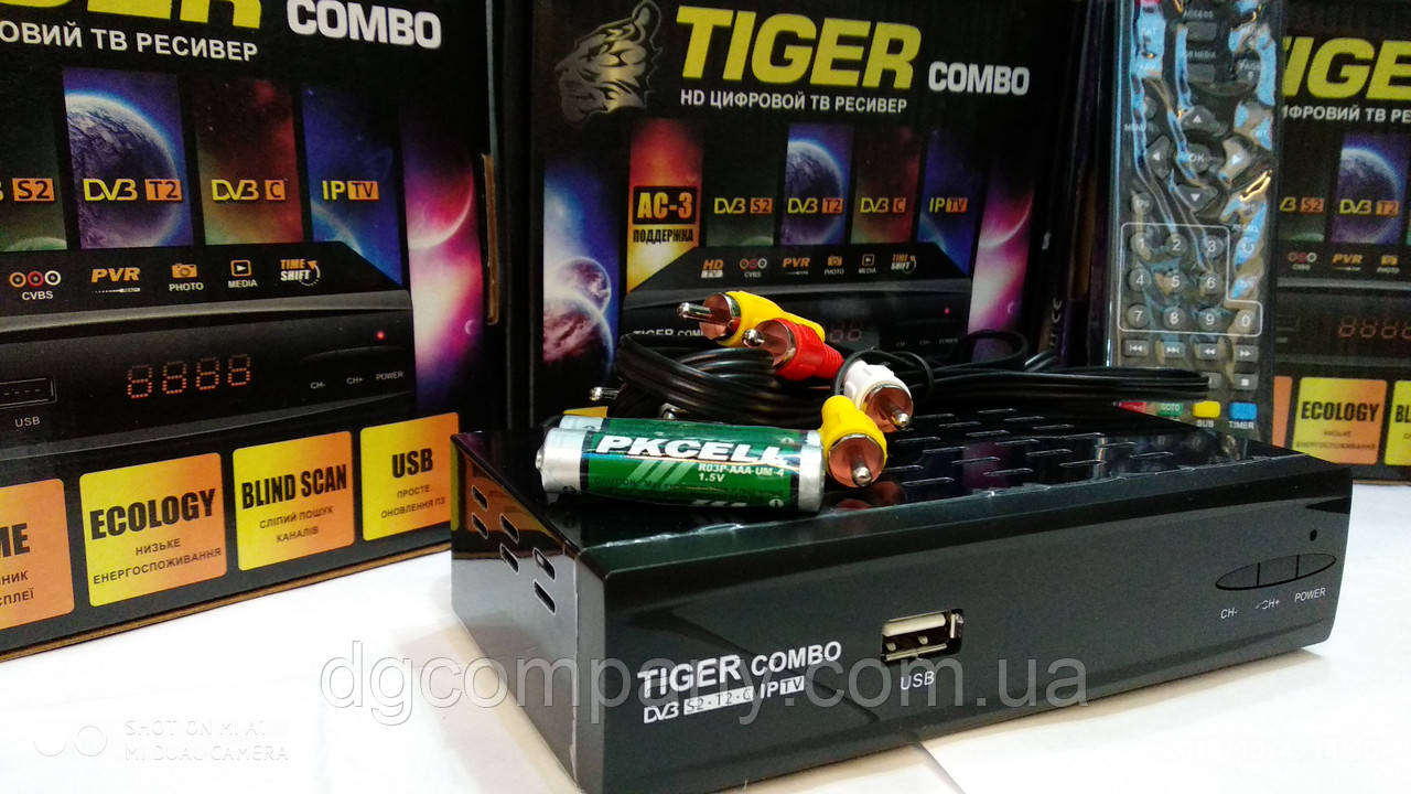 Комбінований тюнер Tiger Combo (з Т2), фото 1
