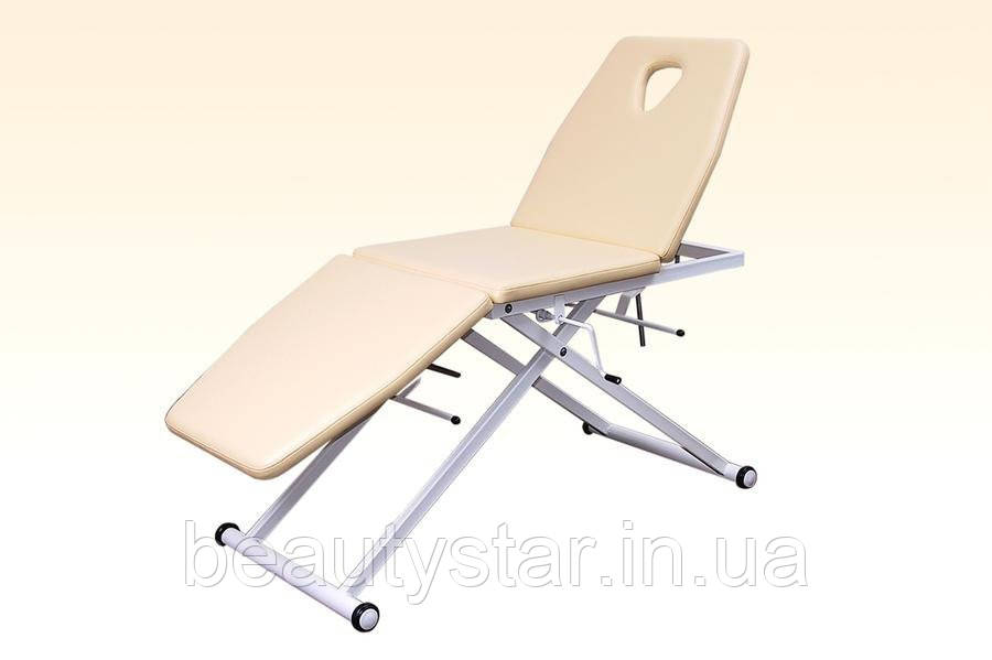 Косметологічна канапа масажна 3-секційна з механічним регулюванням висоти МК-1, фото 1