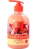 Рідке крем-мило з гліцерином Peach&Magnolia 460 мл Fresh Juice, фото 2