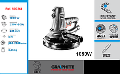 Машина шліфувальна для поверхневого оброблення гіпсу 1050 Вт, GRAPHITE 59G262.