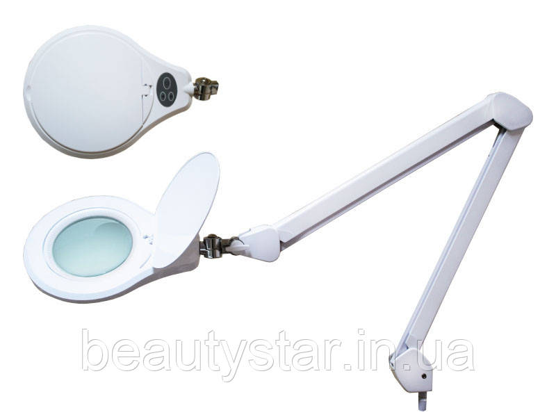 Лампа-лупа мод. 8066 U-3D LED (3 діопт.), кріплення до столу, фото 1