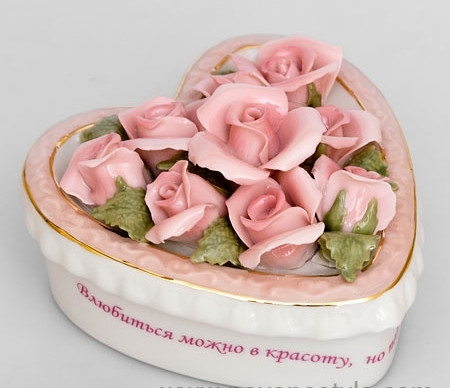 Ексклюзивна порцелянова Шкатулка Pavone "Вічна любов" 