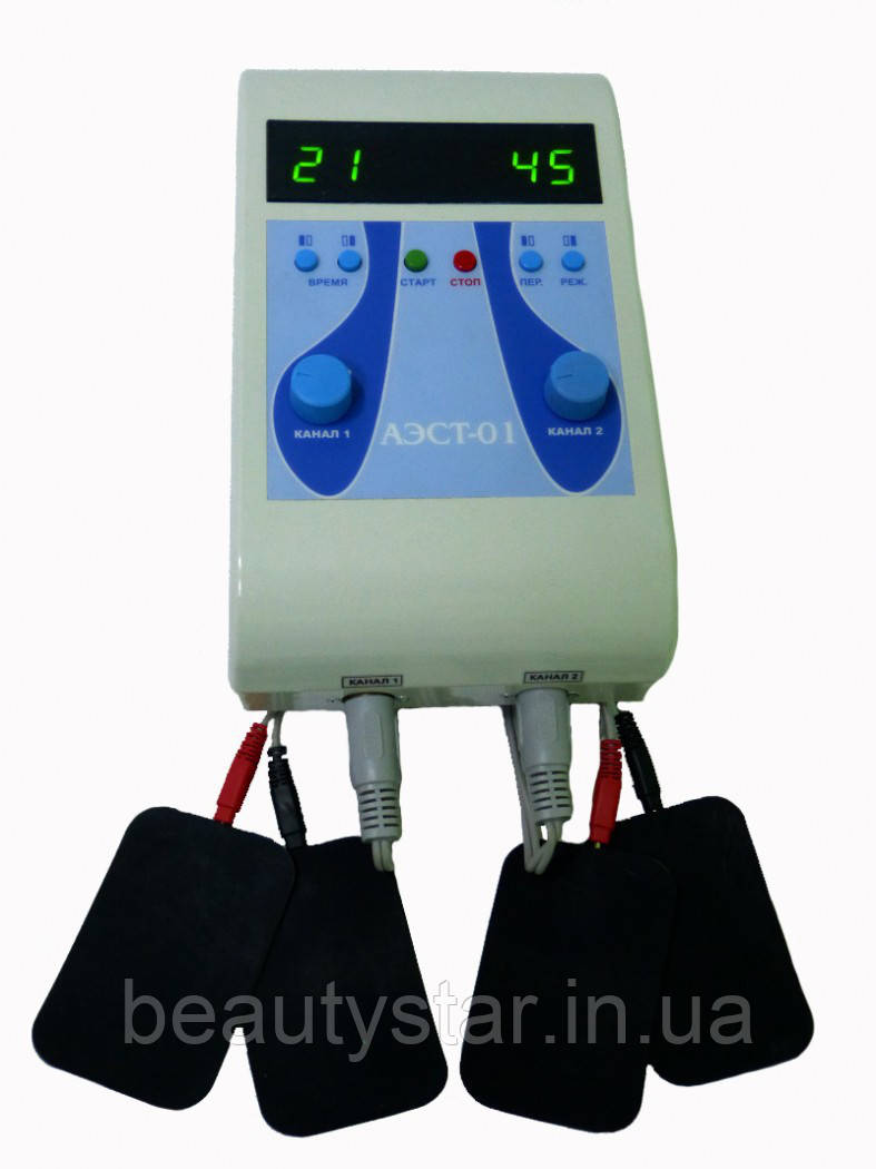 Аппарат для містимуляції АЕСТ-01 (двухканальний), фото 1
