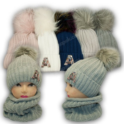 Шапка и шарф для девочки Шапка и шарф для девочки