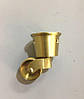 Колесо меблеве поворотне KM-RR-88 Gold Brass класика, латунь, фото 3