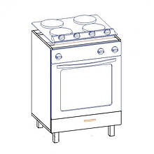 Тумба під духовку з МДФ Паула Меблі Сервіс