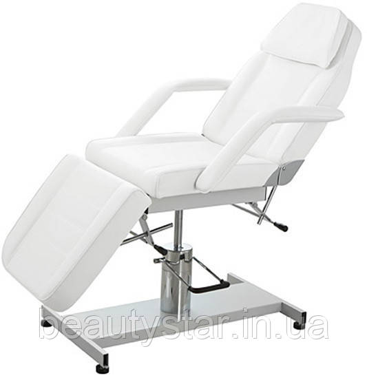 Крісло Кушетка косметологічна регульована SF-2207-БІЛА косметологічне крісло 3 секції на гідравліці