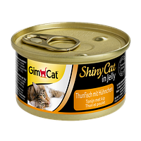 Консервы Gimpet ShinyCat Тунец с курицей, 70 г