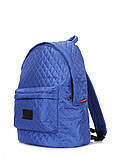 Рюкзак стьобаний POOLPARTY синій, фото 2