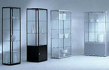 Вітрини, стелажі, полиці