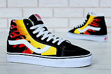 Кеди Vans SK8 - Hi. Winter Edition FIRE з хутром, зимові вансы. ТОП Репліка ААА класу., фото 2