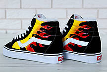 Кеди Vans SK8 - Hi. Winter Edition FIRE з хутром, зимові вансы. ТОП Репліка ААА класу., фото 3