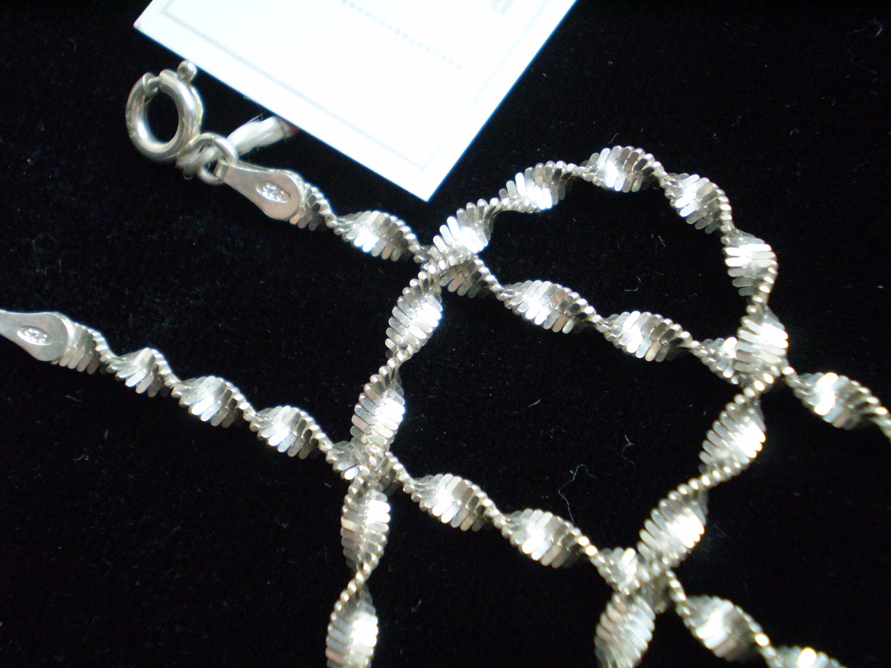 Цепочка Серпантин белая 45 см, фото 1