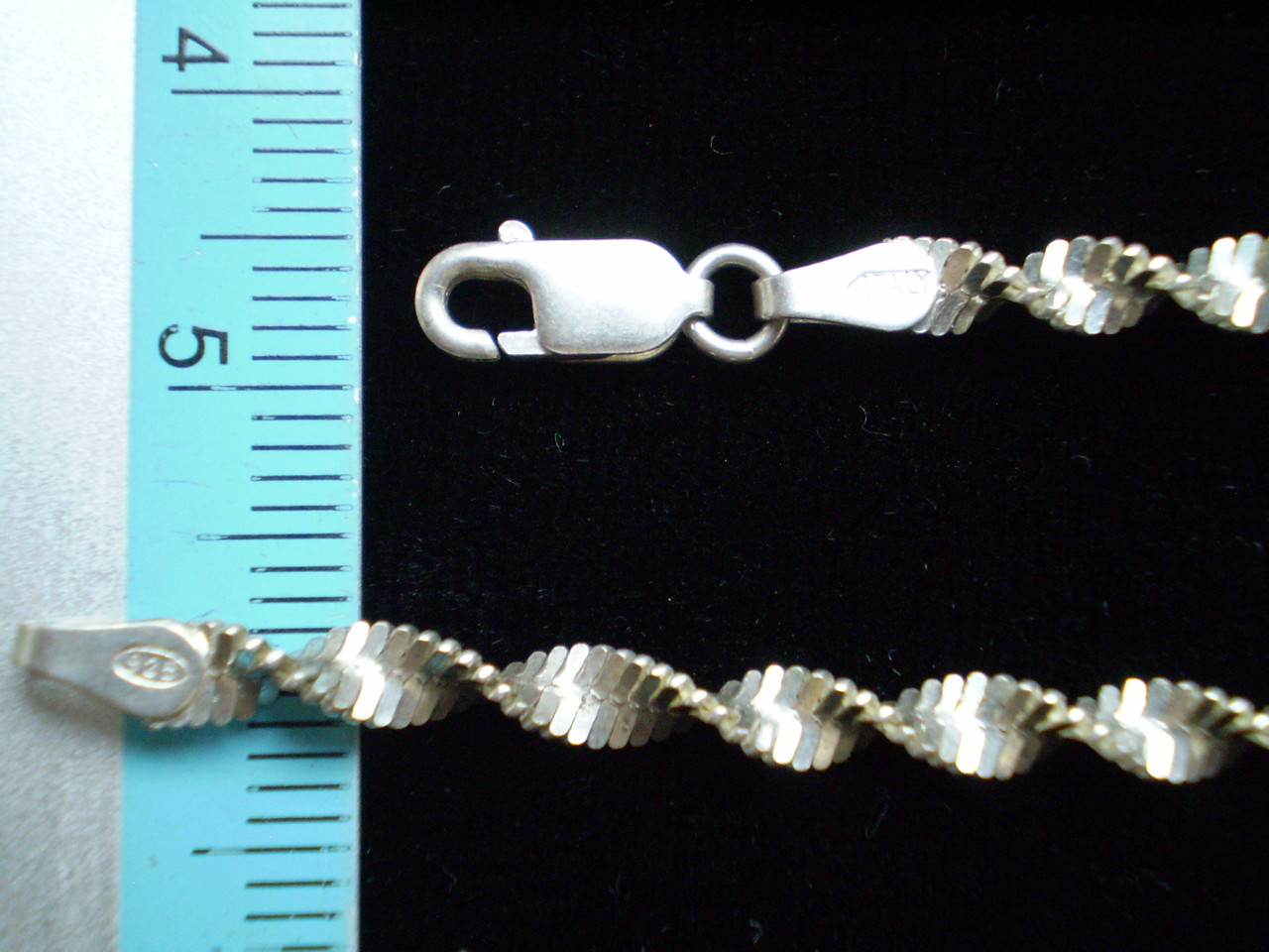 Цепочка Серпантин  белая 50 см, фото 1