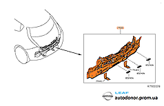 Панель задня KH3 - SUPER BLACK Nissan Leaf AZE0 (13-17) G9110-3NFMA