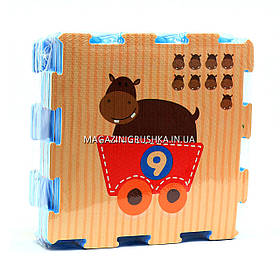 Ігровий килимок-мозаїка «Вагончик з тваринами» M 2615