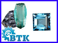 Топаз голубой квадрат 2*2 (0,07 ct)