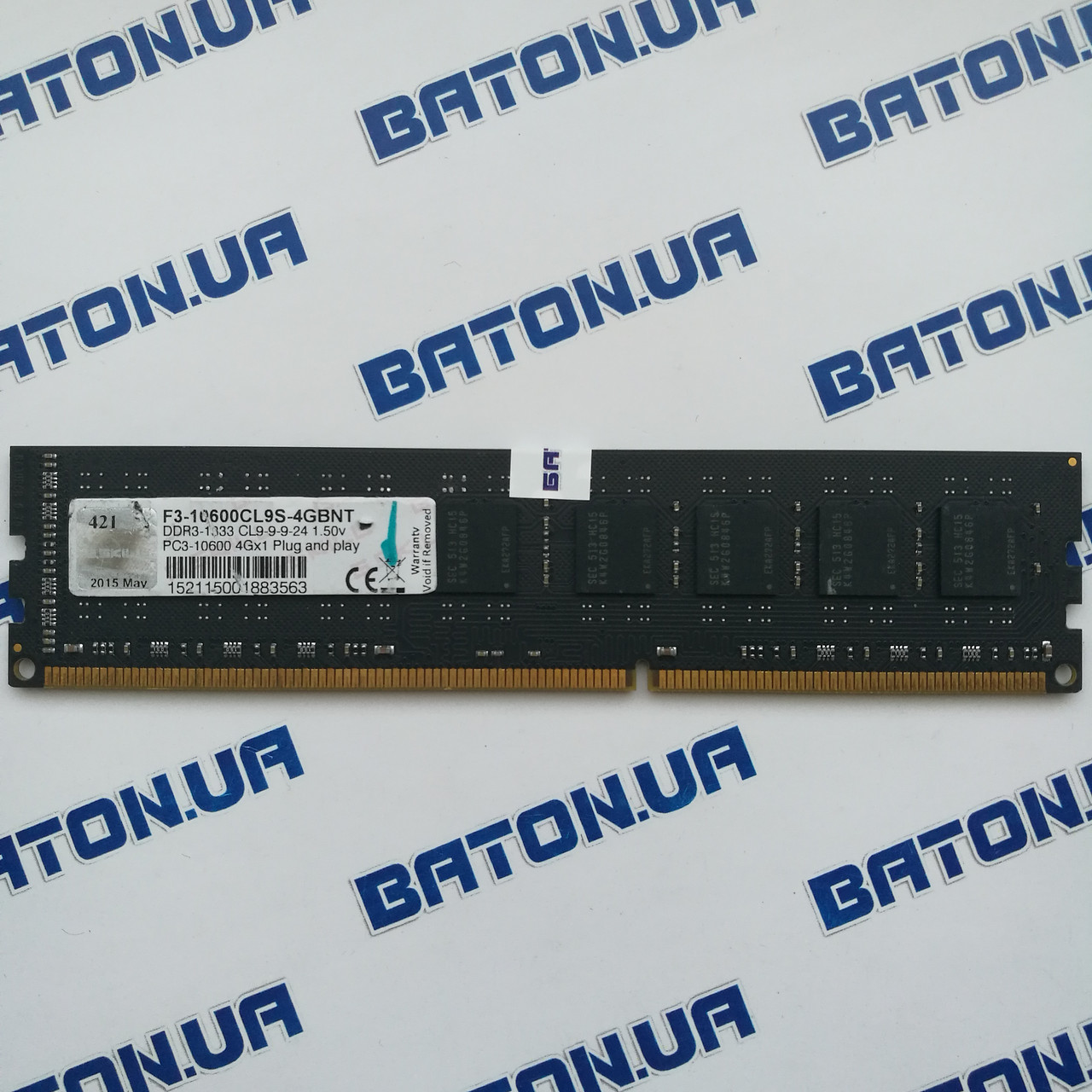 Оперативная память DDR3 4Gb 1333MHz PC3-10600 CL9, Оригинал, для Intel/AMD, Гарантия