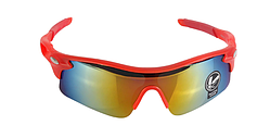 Сонцезахисні окуляри Robesbon (велоочки) червоні