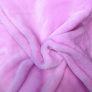 Плюшева тканина двостороння рожева (шир. 1,8м)
