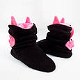 Хатні капці "Чертики" чорно-рожеві, фото 4