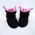 Хатні капці "Чертики" чорно-рожеві, фото 3